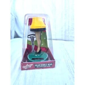 A Christmas Story Solar Bobble Head Leg Lamp Decor New Boxed